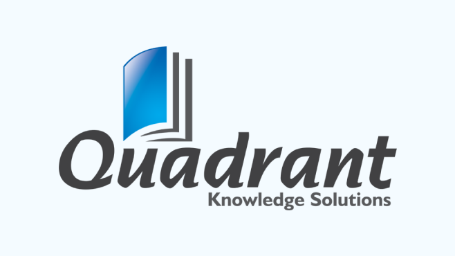 Quadrant Knowledge Solutions logo - Feedzai named Enterprise Fraud Management Leader