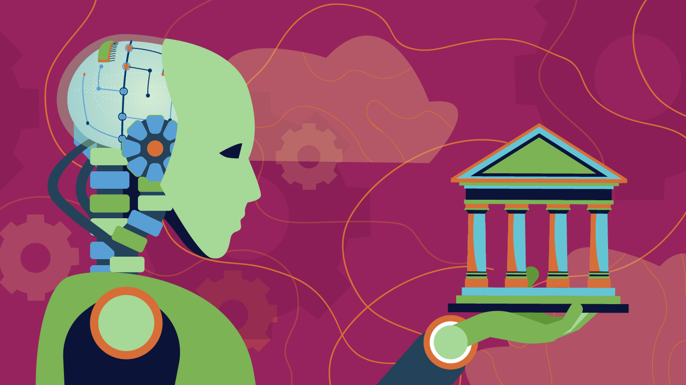 Illustration of how Responsible AI can help banks fulfill ESG initiatives