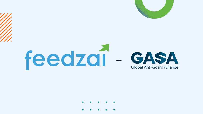 Image showing logos of Feedzai and the Global Anti-Scam Alliance (GASA)