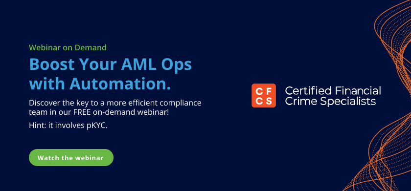 Webinar on-demand. Boost your AML Ops with Automation
