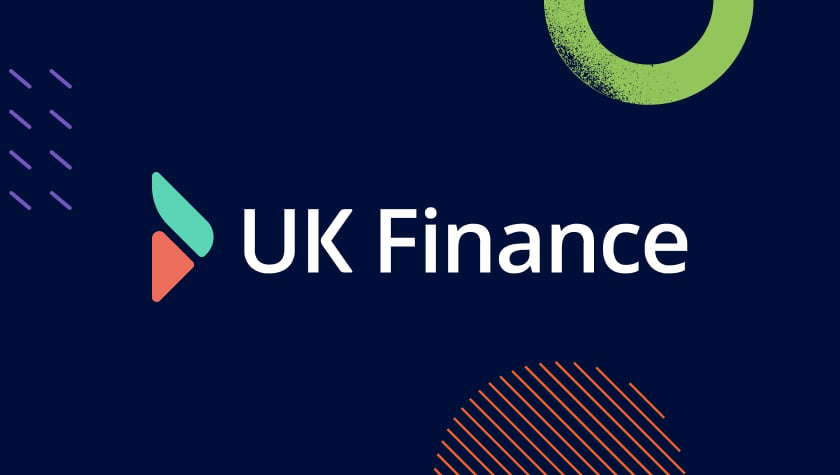 UK Finance logo, for UK Finance Annual Fraud Report 2024, sponsored by Feedzai